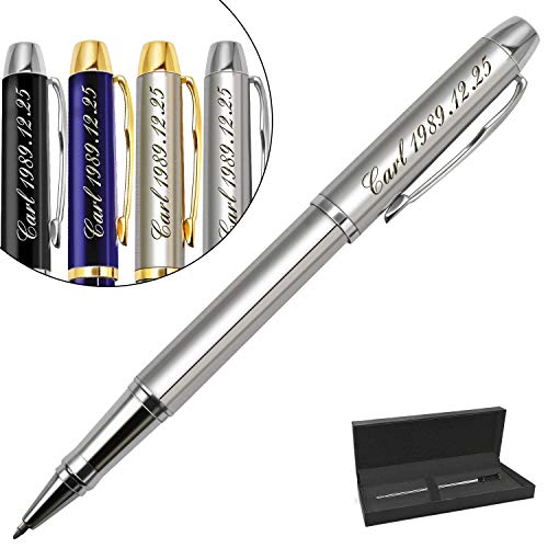 Boligrafo personalizado,regalos personalizados con nombre,logo,Regalo Ideal para aniversario de bodas-Tinta negra y 0.7mm