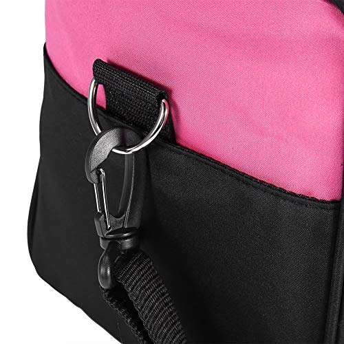 Bolso Hombro para Herramientas de Peluquería, Estuches de Almacenamiento Peluquería Portátiles, Gran Capacidad, para Secador de Pelo y Plancha de Pelo y Tijeras y Peine (rosa)