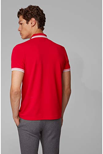 BOSS Green - Polo de manga corta para hombre, color rot (medium red 610), talla s