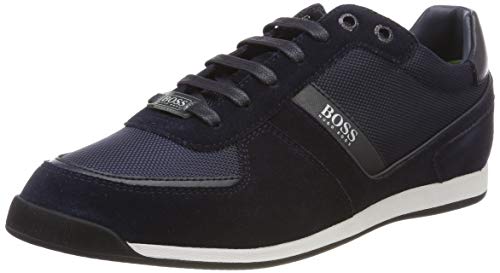 BOSS Maze_lowp_MX, Zapatillas para Hombre, Azul Dark Blue 401, 42 EU