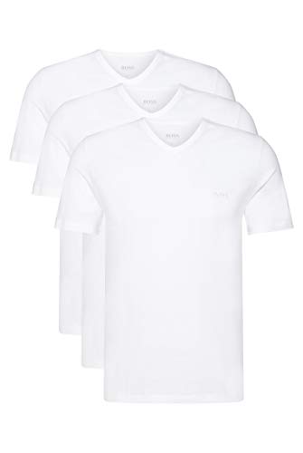 BOSS T-shirt VN 3P CO Camiseta, Blanco (White 100), Large (Pack de 3) para Hombre