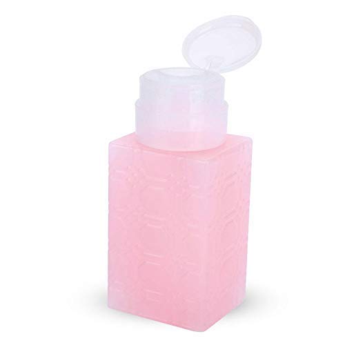 Botella de la bomba - Dispensador de bombeo, botella de la bomba portátil de plástico recargable dispensador for la manicura del polaco del arte del maquillaje removedor de 250 ml (2 colores)