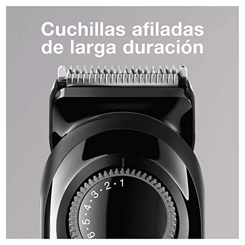 Braun BT3022 BeardTrimmer - Recortadora Barba, con Cuchillas Afiladas de Larga Duración, Color Negro