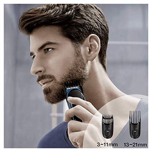 Braun MGK3040 - Set de afeitado multifunción 7 en 1, depiladora masculina, recortadora de barba, cortapelos profesional hombre, negro