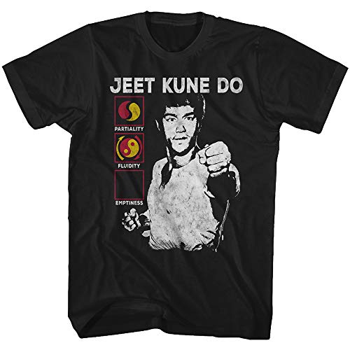 Bruce Lee chino artes marciales icono Jkd símbolo significado negro adulto camiseta - Negro - Large