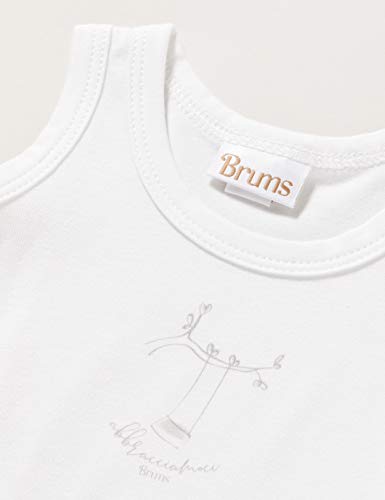 Brums Body S/m Cotone Bamboo, Blanco (Optical White 01 001), 44/50 (Talla del Fabricante: 00M) para Bebés