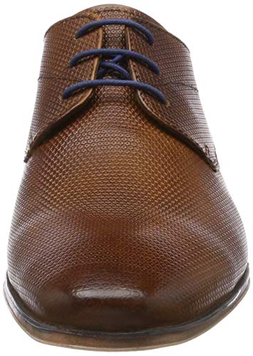 bugatti 311420092100, Zapatos de Cordones Derby para Hombre, Marrón (Cognac 6300), 43 EU