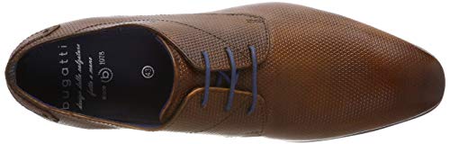 bugatti 311420092100, Zapatos de Cordones Derby para Hombre, Marrón (Cognac 6300), 43 EU