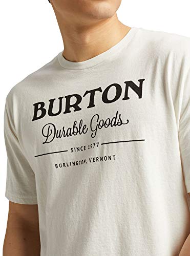 Burton Durable Goods Camiseta, Hombre, Stout White, XS