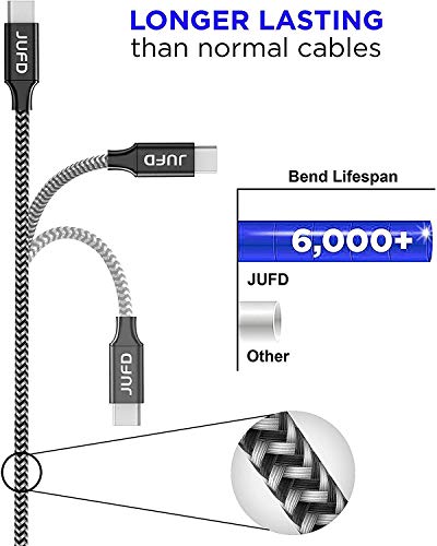 Cable USB Tipo C, 0.5M+1M+2M+3M (4-Pack) Cargador Tipo C de Nylon Trenzado Carga Rápida Sincronización de Datos para Samsung Galaxy S9/S8/Note8,Huawei
