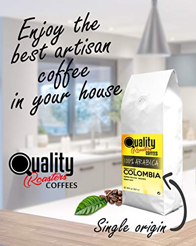 ☕ Café en grano natural. 100% Arabica. Origen único Colombia, 1kg. Tostado artesanal.