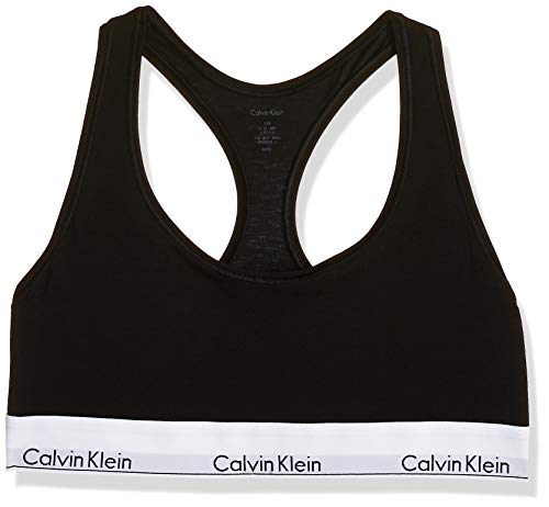 Calvin Klein 0000F3785E, Sujetador Deportivo para Mujer, Negro (Black 001), L