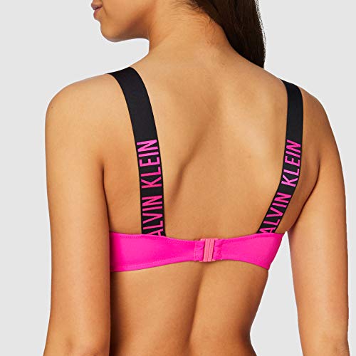 Calvin Klein Bandeau-rp Parte de Arriba de Bikini, Rosa (Pink GLO TZ7), (Talla del Fabricante: Small) para Mujer