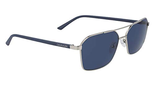 Calvin Klein EYEWEAR CK20300S gafas de sol, SILV OSCURO, 5815 para Hombre
