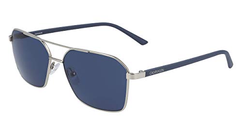 Calvin Klein EYEWEAR CK20300S gafas de sol, SILV OSCURO, 5815 para Hombre