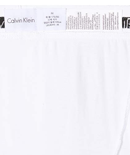 Calvin Klein Hombre - Pack de 3 bóxers de tiro medio - Cotton Stretch, Blanco, XL, (Pack de 3)