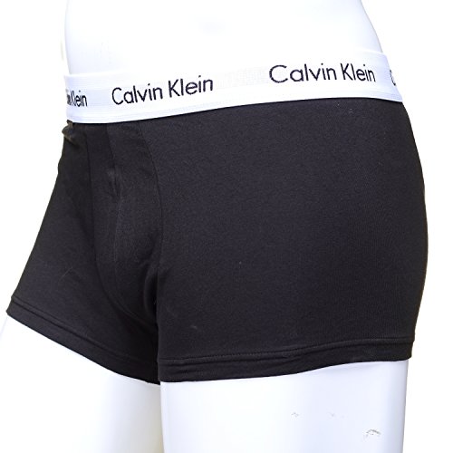 Calvin Klein Low Rise Trunk 3pk, Bóxer Hombre, Negro (Black 001), X-Small