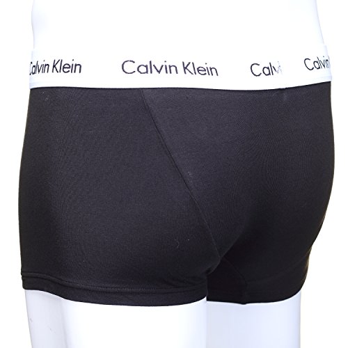 Calvin Klein Low Rise Trunk 3pk, Bóxer Hombre, Negro (Black 001), X-Small