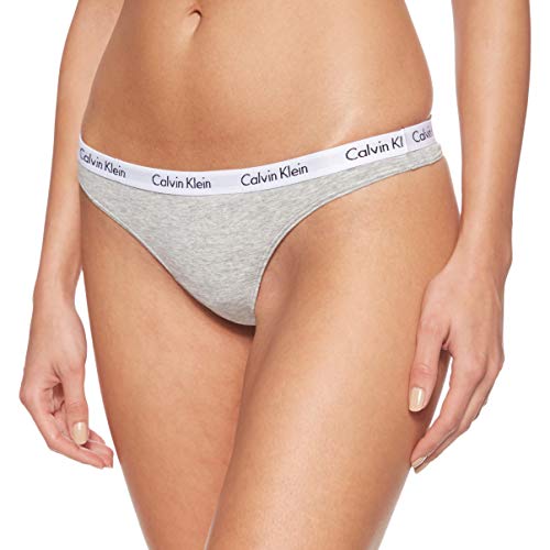 Calvin Klein Thong, Tanga para Mujer, Gris (Grey Heather 020), X-Small