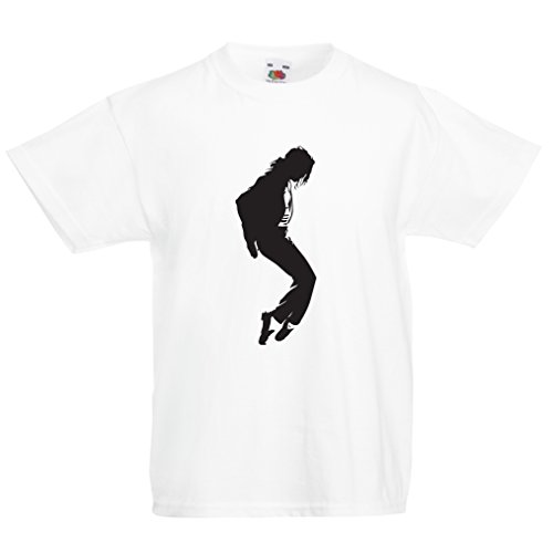 Camisas para niños Me Encanta MJ - Ropa de Club de Fans, Ropa de Concierto (3-4 Years Blanco Negro)