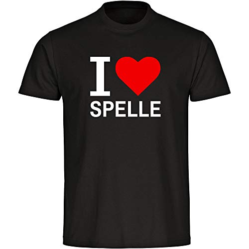 Camiseta Classic I Love Spelle Negro Hombre Talla S - 5XL Negro L