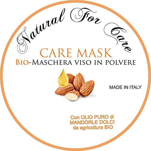 Care Mask BIO mascarilla facial/corporal 50gr para 8 aplicaciones en polvo 100% NATURAL (Piel normal y mixta - con aceite de almendra)