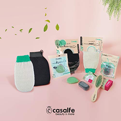 Casalfe Natural Skin Manopla Exfoliante Bambú - exfoliación suave. Recupera tu piel después del verano.