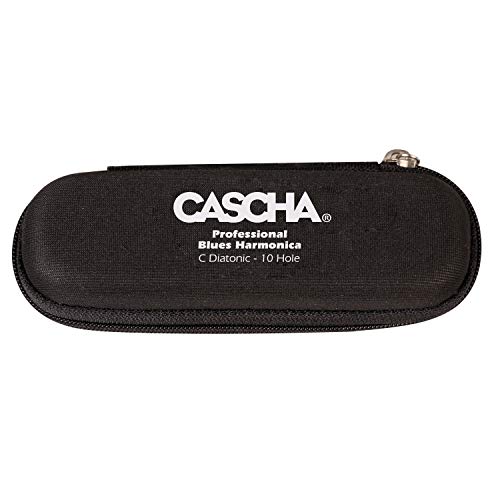 CASCHA HH 2025 - Armónica profesional de blues, en Do mayor con estuche y paño de limpieza