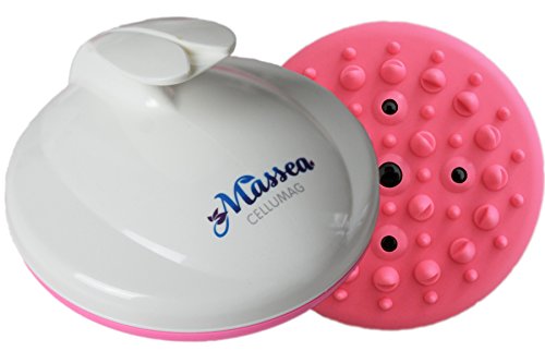 CelluMag - Cepillo para masaje anticelulítico con imanes contra la piel de naranjaPara una piel tersa, masajes, bienestar y belleza (Pink)