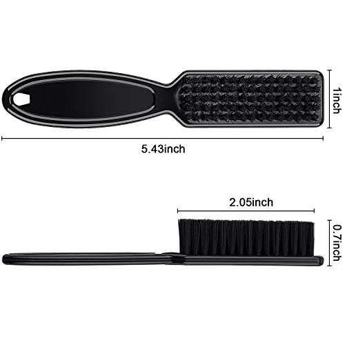 Cepillo de limpieza para el pelo, 3 piezas, de nailon, para uñas, peluquería, herramienta de limpieza (negro)