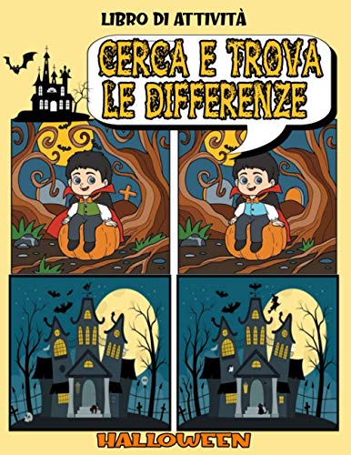 Cerca e trova: Libro Halloween divertirsi per la concentrazione e l'osservazione