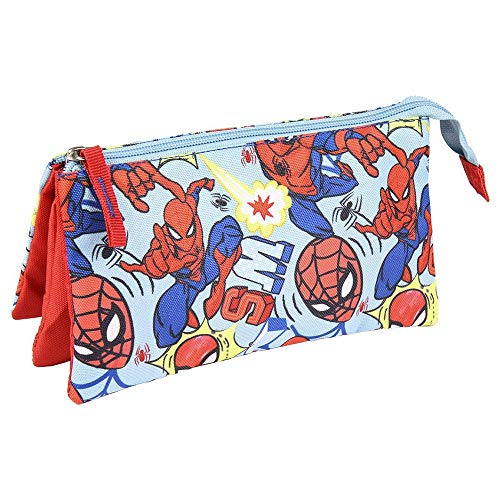 CERDA GROUP Spiderman Estuche, Juventud Unisex, Azul, Grande