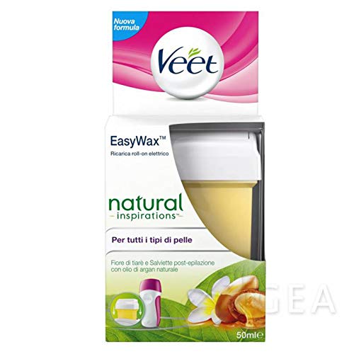 Cere Easy Wax Kit Natural Inspirations flor Tiarè & Argan Oil + Recarga 50 ml