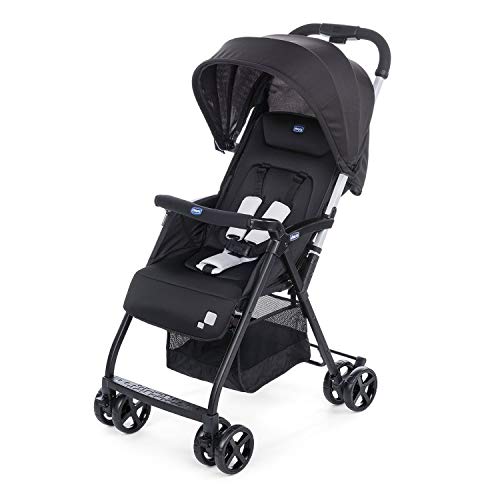 Chicco Ohlala 2 - Silla de paseo ultra ligera y compacta, fácil conducción, solo pesa 3,8 kg, color negro (Black Night)