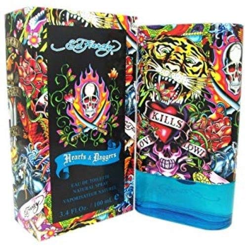 Christian audigier ed hardy hearts and daggers for men, 4 count by chr.