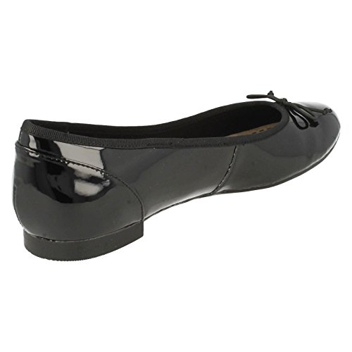 Clarks Couture Bloom, Bailarinas para Mujer, Negro (Black Patent), 38 EU