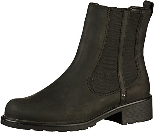 Clarks Orinoco Club, Botas Chelsea para Mujer, Negro (Black Leather), 40 EU