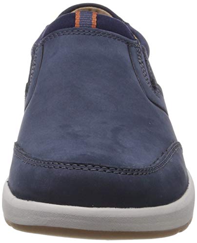 Clarks Un Trail Step, Mocasines para Hombre, Azul (Navy Nubuck-), 41 EU