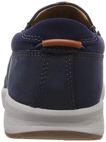 Clarks Un Trail Step, Mocasines para Hombre, Azul (Navy Nubuck-), 41 EU