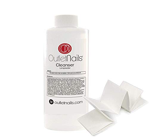 Cleaner para Gel 100ml Aroma Coco + 10 Celulosas de Alta calidad - Eliminar la capa pegajosa de geles UV y Led/Esmaltes permanentes/Esmaltado Permanente/Cleanser para uñas de gel