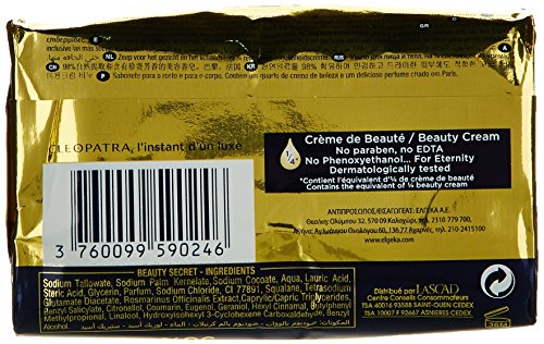 Cleopatra – Jabón Sólido Crema de belleza y perfume x4 – 125 g –  – Juego de 3