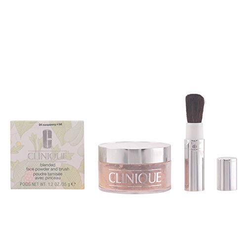 CLINIQUE BLENDED - Maquillaje en polvo con esponja, 04 transparency, 35 gr