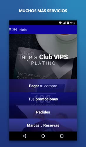 Club VIPS - Pagos y Pedidos