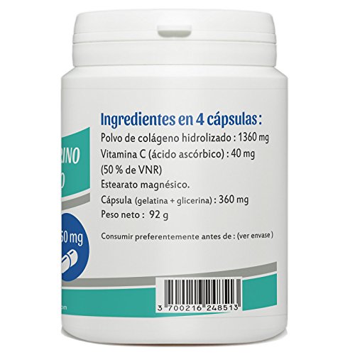 Colágeno Marino Hidrolizado y Vitamina C - 200 cápsulas