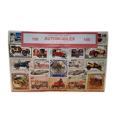 Colección de Sellos Vehículos - Coches/Autos/Automotores para el Transporte/de Todo el Mundo / 100 Sellos Diferentes/Recuerdo