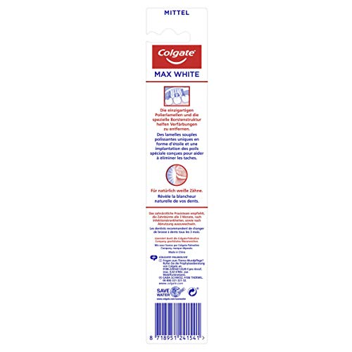 Colgate Max White - Cepillo de dientes medio (21 g)