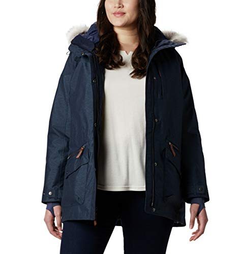 Columbia Carson Pass Chaqueta Interchange, Mujer, Azul (Dark Azul/Nocturnal), S