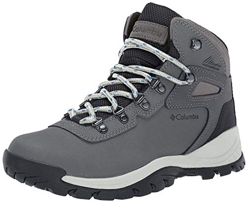 Columbia Newton Ridge Plus Botas de senderismo impermeables para mujer, Gris (Cantera/Ola fresca), 38 EU