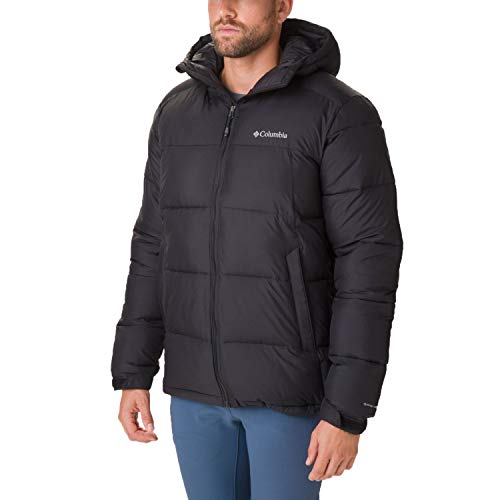 Columbia Pike Lake Chaqueta con Capucha para Hombre, Negro, M