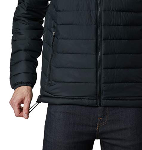 Columbia Powder Lite Chaqueta para Hombre, Negro, L